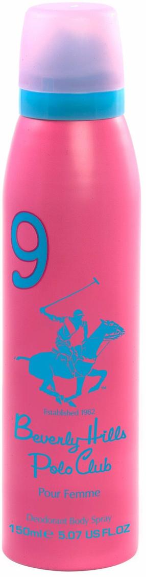 Moteriškas dezodorantas Beverly Hills Polo Club Women No 9 Deo Spray, 150 ml