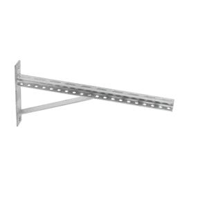 Konsole ar atbalstu Haushalt HH81307, 500x20 mm, pelēka