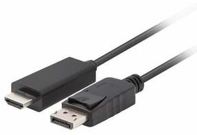 Кабель Lanberg CA-DPHD-11CC-0050-BK Displayport Male, HDMI Male, 5 м, черный цв.