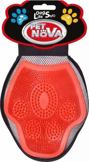 Pirštinė gyvūno kailiui Pet Nova 3-in-1 Grooming Glove