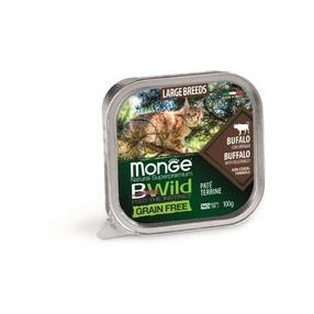 Šlapias kačių maistas Monge BWild Large Breed Buffalo With Vegetables, 0.100 kg