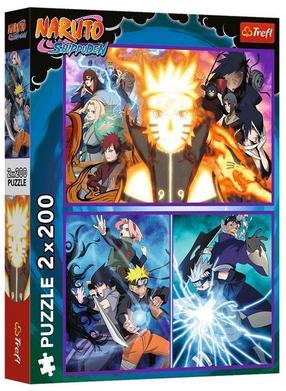 Пазл 2in1 Trefl Naruto Shippuden Ninja From The Hidden Leaf Village 13333, 27.5 см x 41 см, 400 шт., многоцветный