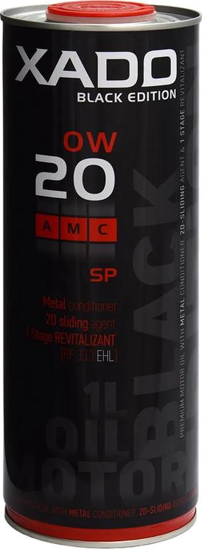 Motoreļļa Xado SP AMC Black Edition 0W - 20, sintētiskais, 1 l