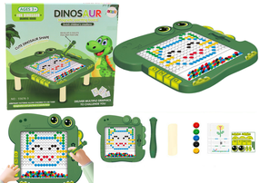 Magnētiskais dēlis, dinozaurs Lean Toys Fun, 38 cm, zaļa krās.