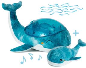 Проектор - детский ночник Cloud B Tranquil Whale, синий цв.