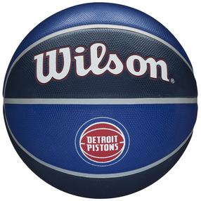 Баскетбольный мяч Wilson NBA Team Detroit Pistons, 7 размер, синий цв./красный цв.