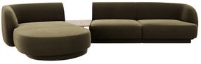Modulinė sofa Micadoni Miley Blu77, žalia sp., kairinė, 300 x 145 cm x 70 cm