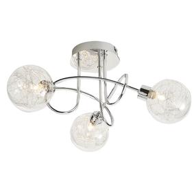 Lampa griesti Okko Amelia G916009-3CL, G9, 3 x 25 W, caurspīdīga krās. / hroma krās.