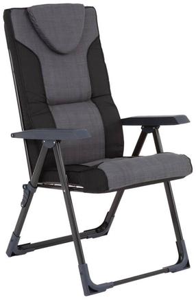 Lauko kėdė Patio Mijas D002-07PB, juoda sp./pilka sp., 85 cm x 59 cm x 105 cm
