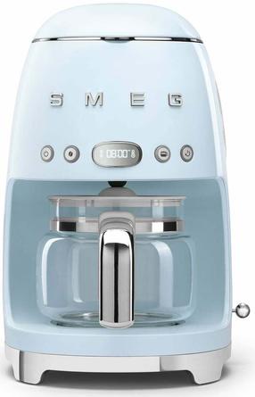 Filtra kafijas automāts Smeg 50's Style DCF02PBEU, gaiši zila krās.