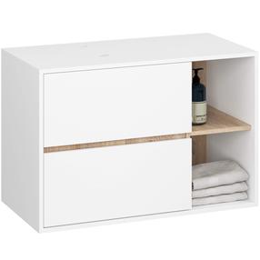 Pakabinama vonios spintelė Akord Vami, balta sp./rusva sp., 45.5 cm x 90 cm x 60 cm