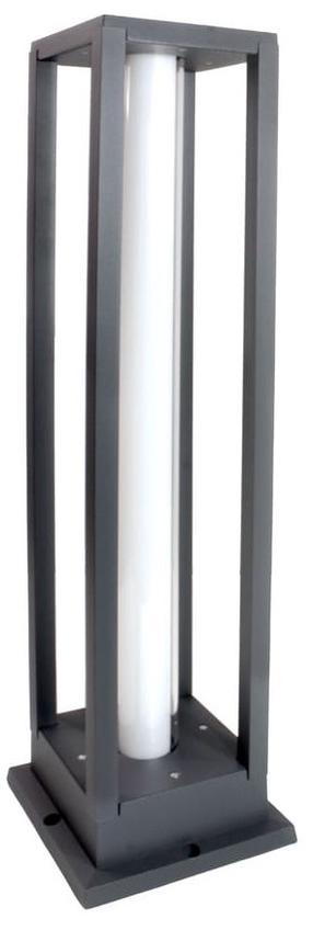 Brīvi stāvošs āra gaismeklis CristalRecord, 10W, LED, IP54, antracīta krās., 15 cm x 55 cm