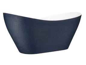 Vonia, laisvai pastatoma Besco Viya Glam, 170 cm x 72 cm x 71.5 cm, ovalas, grafito sp.