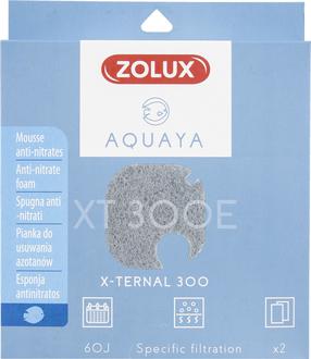 Piederumi filtram Zolux Aquaya Anti-Nitrate Foam X-Ternal 300, pelēka krās.