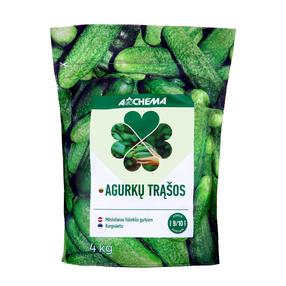 Mēslojums gurķiem, kabačiem, cukīni, ķirbjiem Agrochema, granulēts, 4 kg