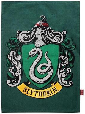 Virtuvinis rankšluostis Harry Potter Slytherin Crest, žalia sp./pilka sp., 65 cm x 45 cm