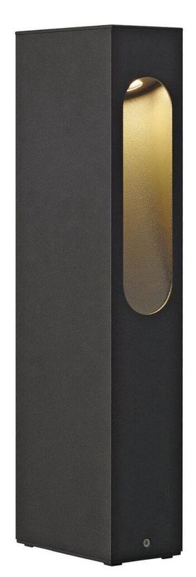 Brīvi stāvošs āra gaismeklis SLV Slotbox 40, 4W, LED, IP44, antracīta krās., 7 cm x 40 cm