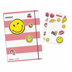 Piezīmju grāmatiņa Herlitz Smiley World, rūtiņu, A5, 40 lapas, Daudzkrāsaina