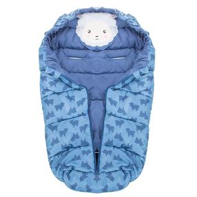 Зимний спальный мешок для младенца Springos SB0006, синий цв., 80 см x 45 см