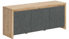 Televizoriaus spintelė Larios, artisan oak sp./matera sp., 40 cm x 143 cm x 61 cm