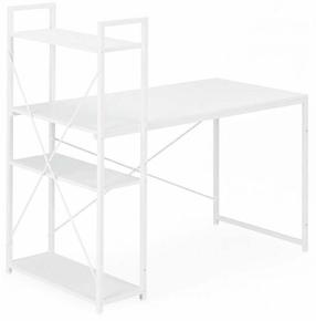 Rakstāmgalds un plaukts ModernHome TH-SD-5, 120 cm x 60 cm, 120 cm, balts krās.