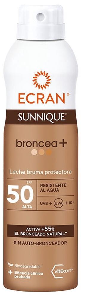 Спрей для ухода за загаром для тела Ecran Sunnique Broncea+ SPF50, 250 мл