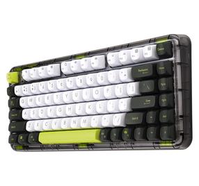 Bezvadu spēļu tastatūra Asus KD201 Jelly75 90XB0A10-BKB050, Angļu (US), balta krās./melna krās./zaļa krās.