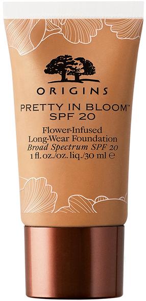 Grima bāze Origins Pretty In Bloom Long-Wear, SPF 20, deep neutral krās., 610, 30 ml