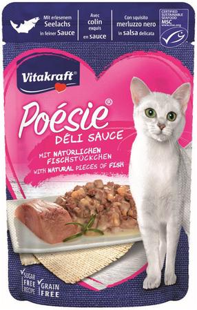 Влажный корм для кошек Vitakraft Poesie Delice, рыба, 0.085 кг