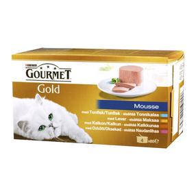 Mitrā kaķu barība Gourmet, zivs, 0.34 kg x 4 gab.