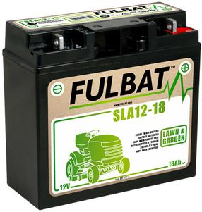 Piederums zāles pļāvējam Fulbat SLA12-18 F550633, 18000 mAh, 18.2 cm, melna krās.