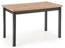 Stalas Cobalt, ąžuolo sp./juoda sp., 120 cm x 68 cm x 77 cm
