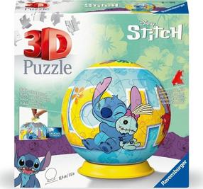 3D пазл Ravensburger Stitch 11596, 13 см x 13 см, 72 шт., синий цв./желтый цв.