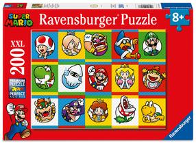 Dėlionė Ravensburger Super Mario Characters, 36 cm x 49 cm, 200 vnt., įvairių spalvų