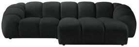 Kampinė sofa Micadoni Home Diana Bub17, grafito sp., dešininė, 294 x 182 cm x 72 cm