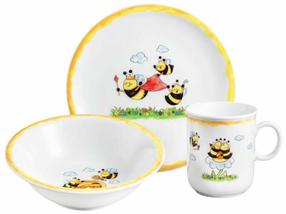 Lõunaserviis Seltmann Weiden Bee, 0.25 l, portselan, valge v., 3 tk.