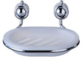 Sieninė muilinė Axentia, balta/nerūdijančiojo plieno