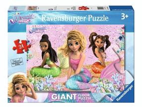 Пазл Ravensburger Giant Mermaid Magic, 50 см x 70 см, 24 шт., многоцветный