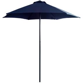 Dārza saulessargs Patio Push Up, 250 cm, antracīta krās./zila krās.