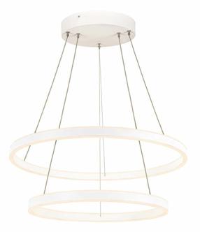 Valgusti rippuv SLV One Double PD Dali 1004768, LED, 3000 - 4000 °K, 2 x 55 W, valge v. / valge v.