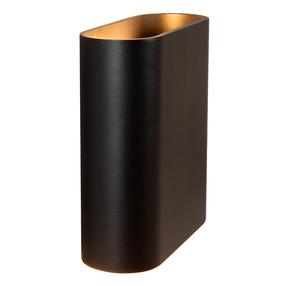 Sieninis lauko šviestuvas Lucide Atila, 5W, LED, IP54, aukso sp./juoda sp., 6.4 cm x 17 cm