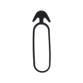 Augalų tvirtinimo žiedai Bradas Anchor Rubber Tie Vmq, 4 cm x 0.4 cm, 4 cm, guma, juoda sp.