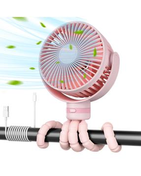 Ventilators ratiem Momcozy PF01, rozā krās.