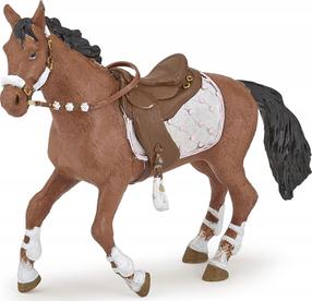 Mängukujuke Papo Winter Riding Girl Horse 427783, 12.5 cm, pruun v.