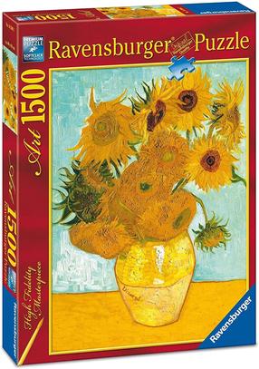 Puzle Ravensburger Sunflowers, 80 cm x 60 cm, 1500 gab., daudzkrāsaina