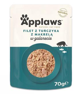 Šlapias kačių maistas Applaws Tuna Fillet with Mackerel in Jelly, tunas, 0.07 kg