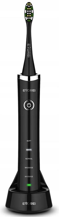 Elektriskā zobu birste Evorei UV Pro Sonic, melna krās.