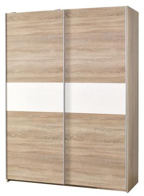 Spinta Lima S-1, ąžuolo sp./balta sp., 153 cm x 58 cm x 210 cm