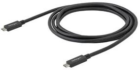 Vads StarTech USB 3.1 Type C Cable USB Type C Male, USB 3.1, 2 m, melna krās.