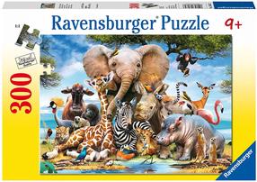 Pusle Ravensburger African Friends 13075, 49 cm x 36 cm, 300 tk, mitmevärviline